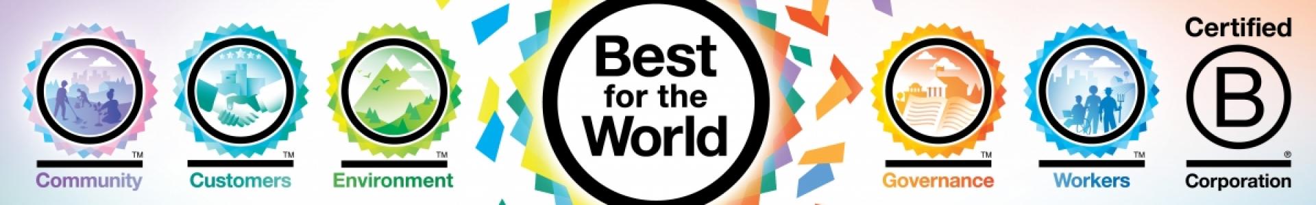 Banner Alfa: 'Best for the World'